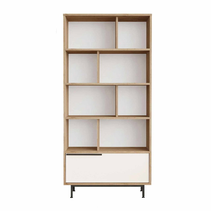 Hanah Home Boh4-Sw Estantería Natural y Blanco